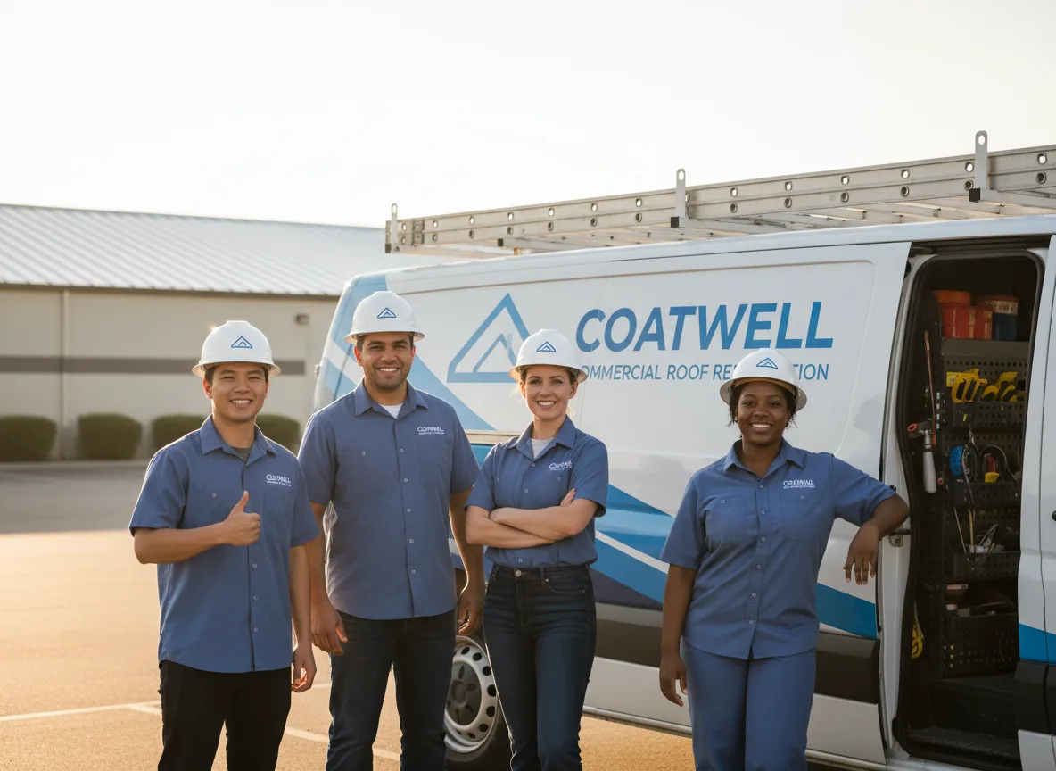 Commercial roof coating company in Olpe, KS