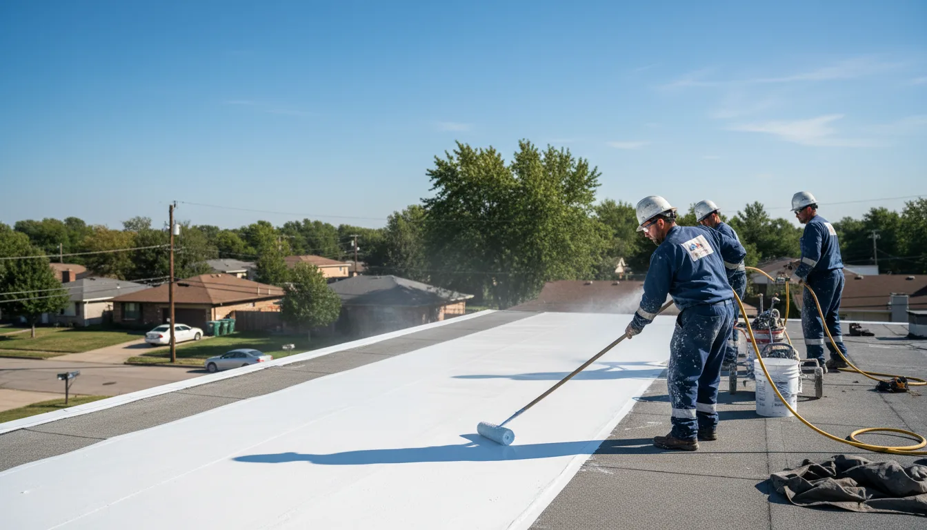 Commercial roof coating in Olpe, KS near me